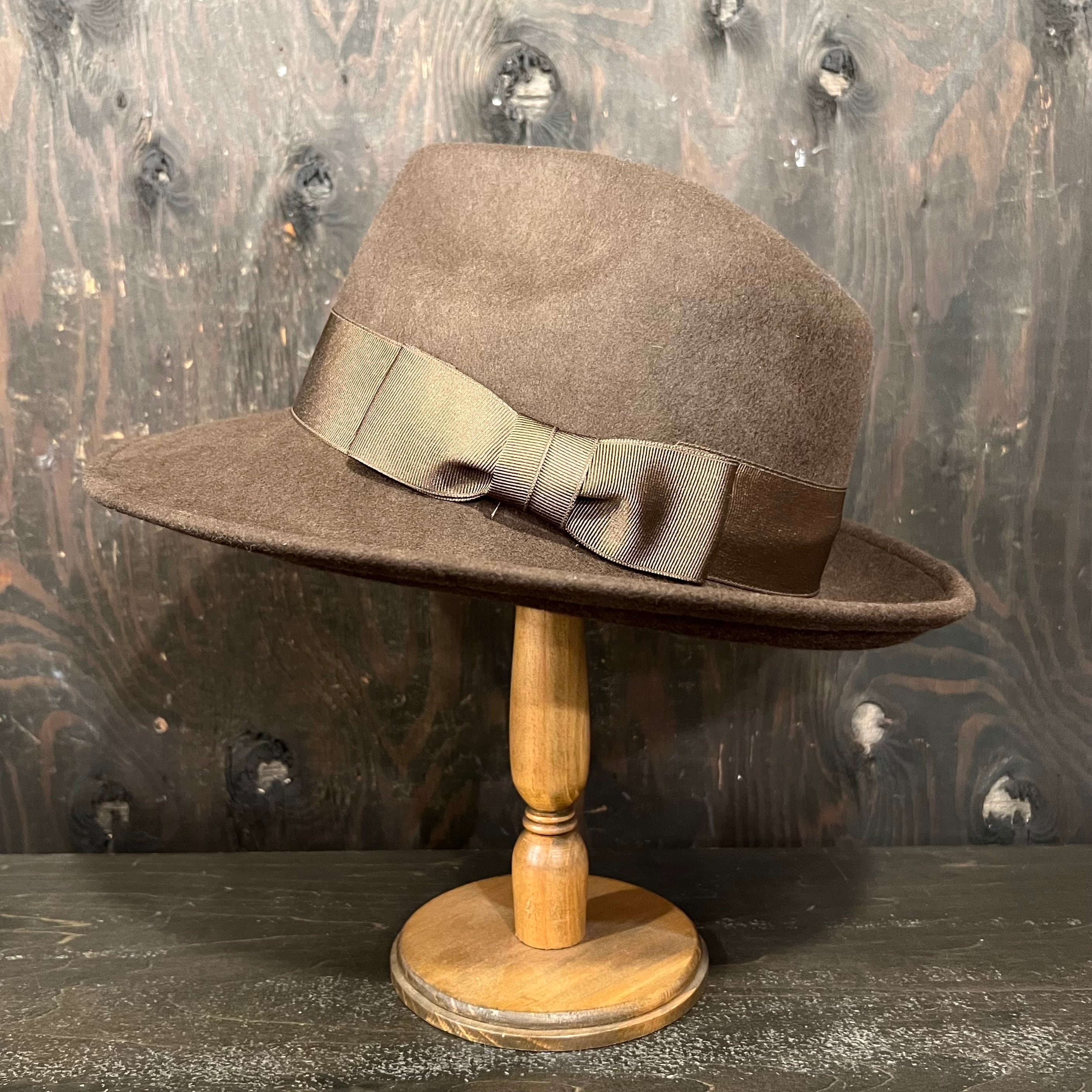 オリジナル フェルトクラシック4cmリボンフェドラハット | CANDY WOOD