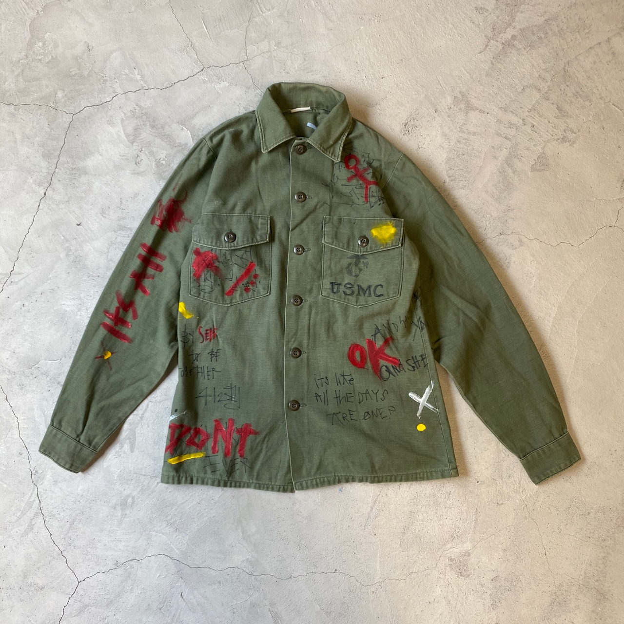 60〜70年代 USMC ミリタリー ユーティリティシャツ ミリタリーシャツ 