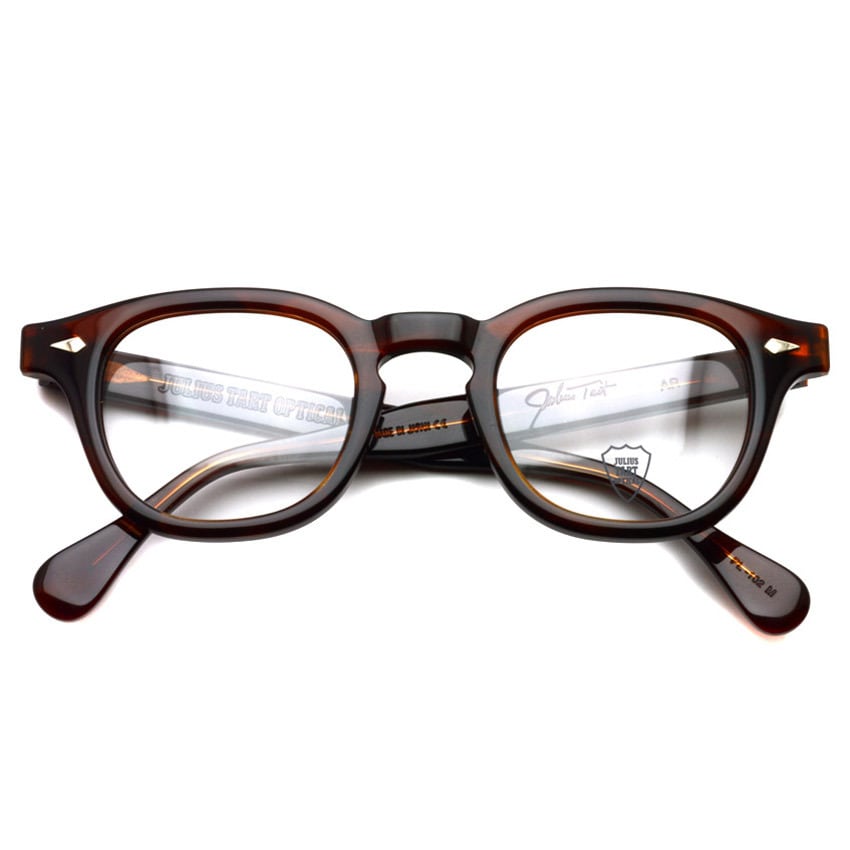 JULIUS TART OPTICAL / AR / ブリッジ:24ｍｍ / DEMI AMBER デミアンバー べっ甲柄 メガネフレーム 復刻