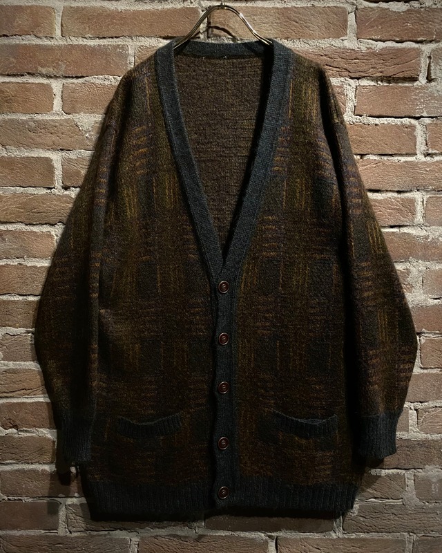 【Caka act3】Super Kid Mohair Mix Vintage Loose Knit Cardigan