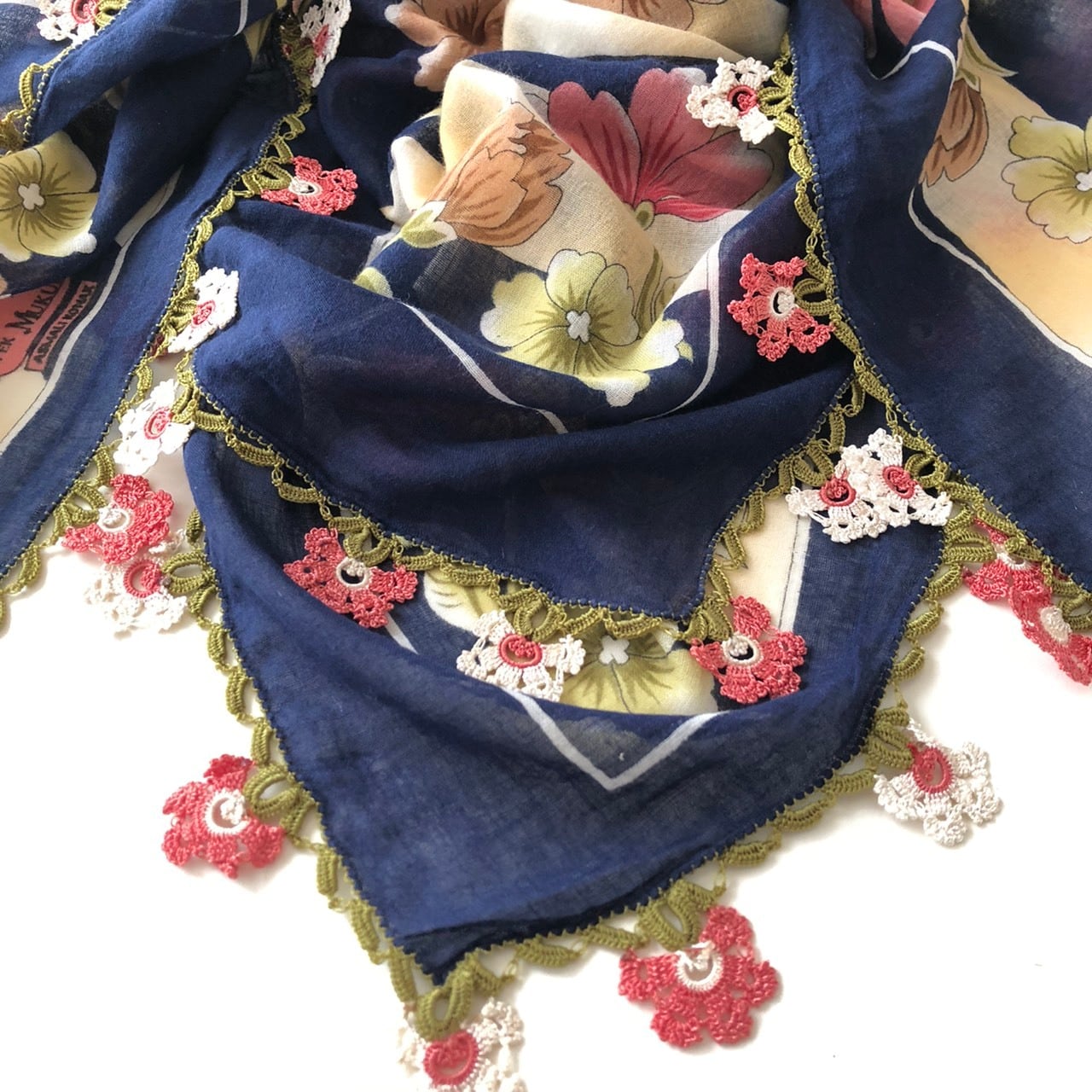 希少！ヴィンテージ　オヤスカーフ 31枚 イーネオヤ トルコ伝統工芸品 a656be0b9978c30fd783c65a99cd34