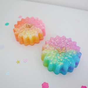 妖精さんの虹の花びらオルゴナイト