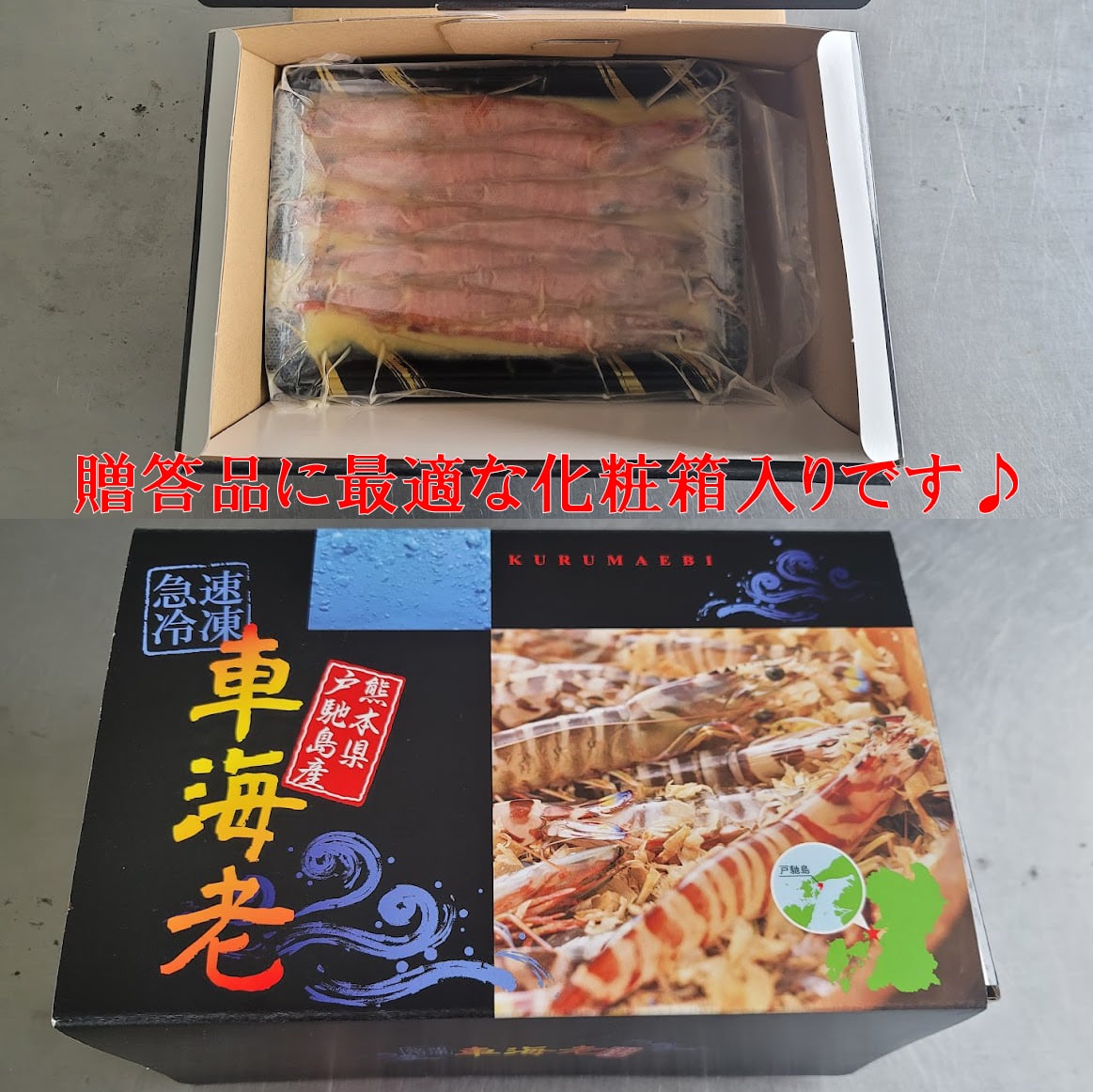 <Web直営店>　500g　(中サイズ)　【一級品の車海老】のみを素材にした高鮮度車えびの味噌漬　くるまえびや海老吉　｜　車海老の通販　18～26尾　車海老の味噌漬け　吉本水産