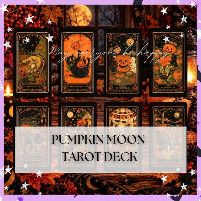 PUMPKIN MOON TAROT DECK ◆ イタズラ好きお化けのハロウィン・ナイト
