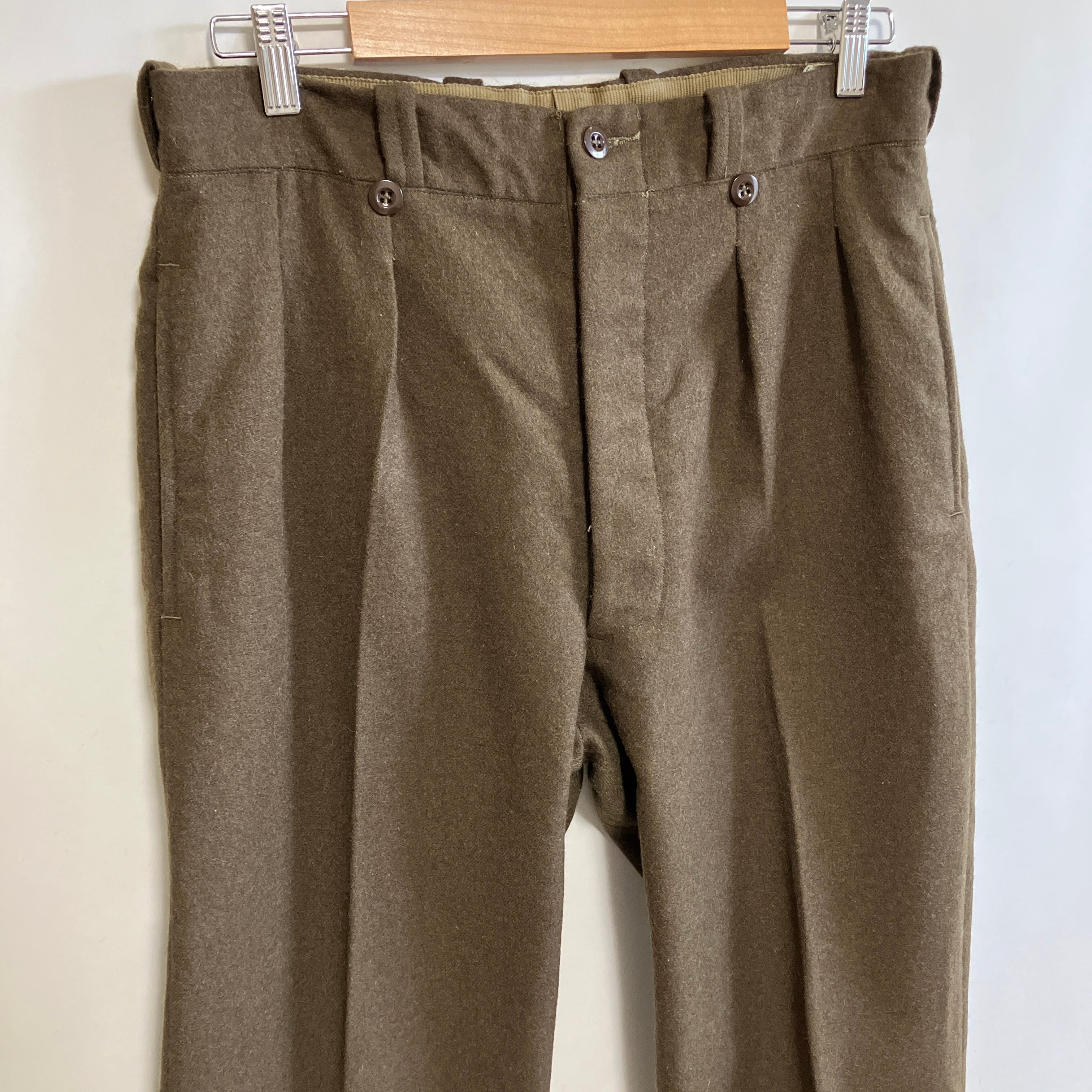 50〜60s ヴィンテージ フランス軍 M52 ウールパンツ スラックス 50〜60s ヴィンテージ フランス軍 M52 ウールパンツ スラックス