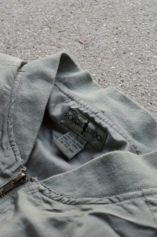 ROBERT STOCK 90's From USA Silk Blnuson Designers by RL CHAPS ロバートストック 90s シルクブルゾン