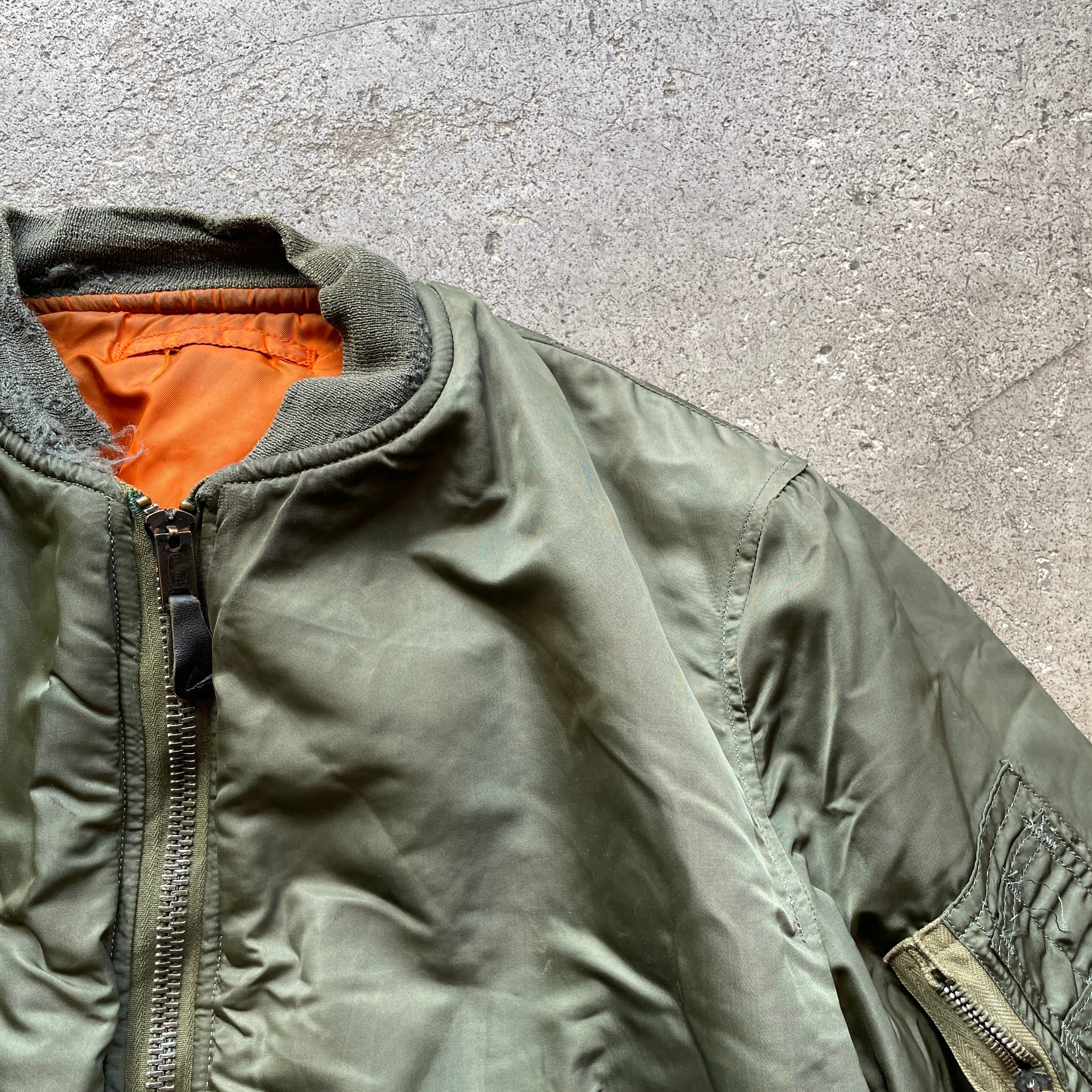 70s USAF ALPHA INDUSTRIES社製 MA-1 フライトジャケット L USA製