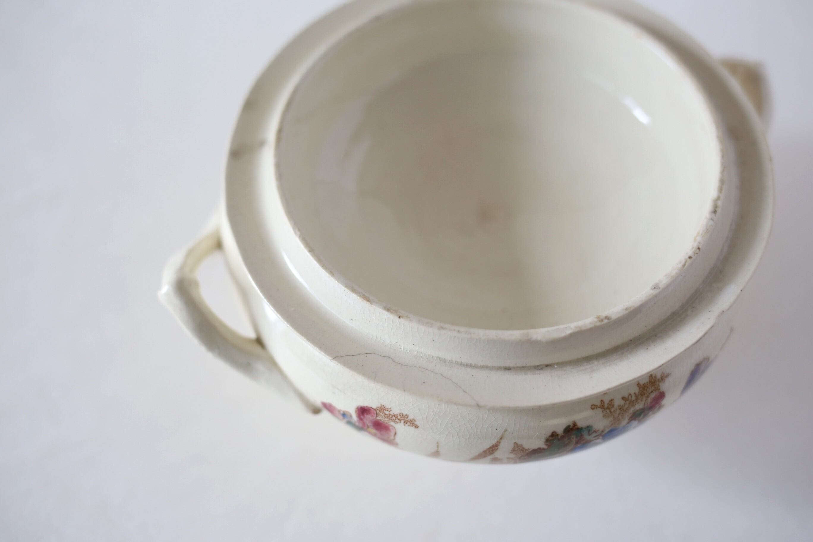 フランス アンティーク ONNAING窯 dinete スーピエール polychrome N