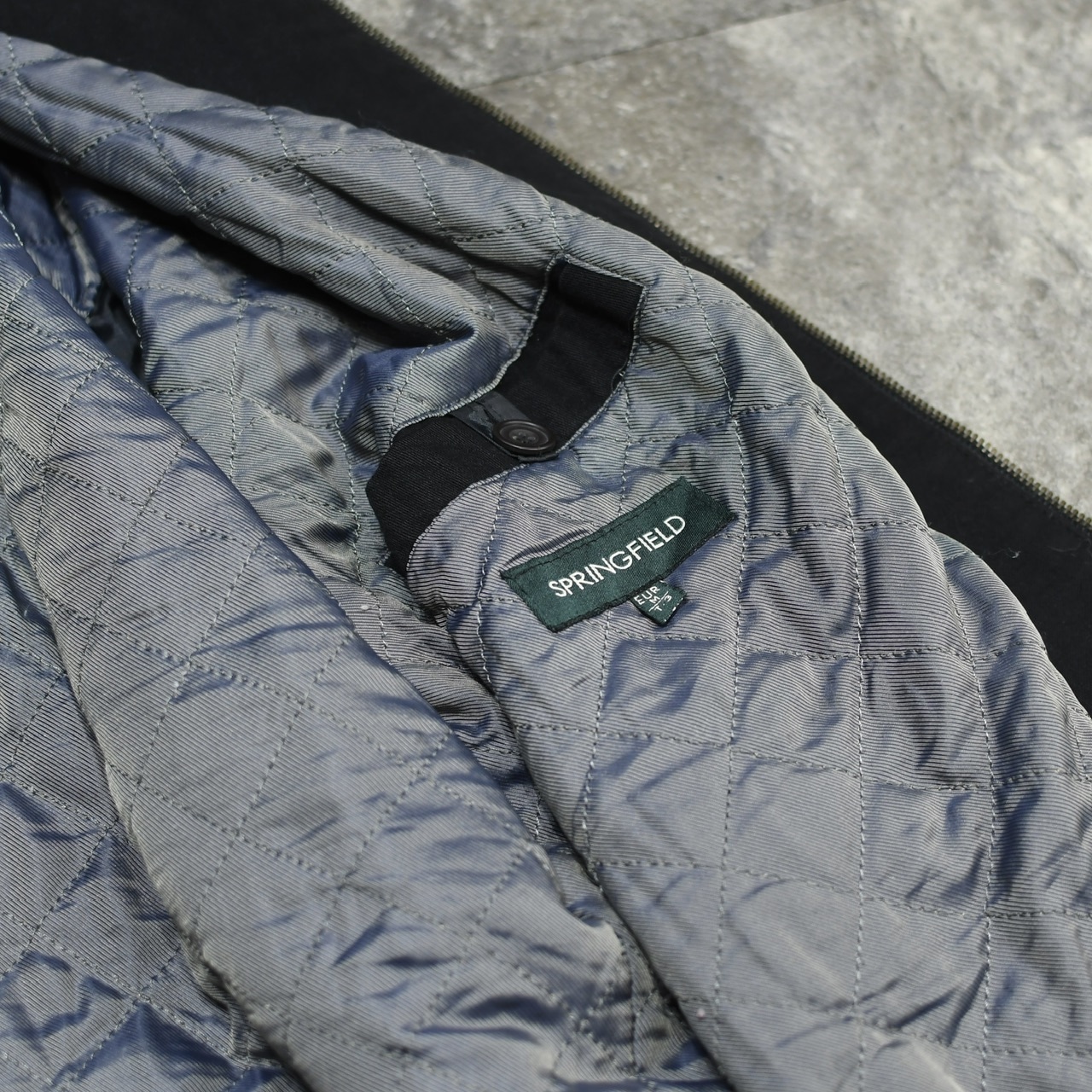 springfield black cotton twill jacket