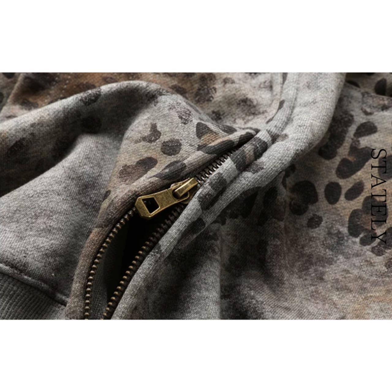 Vintage Leopard ジップパーカー_T53・画像5