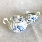 リモージュアビランド 青い小花のシュガーポット 未使用品 Limoges 12twcf9-2