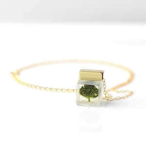 【michicusa】ブロッコリーのプチネックレス ゴールド