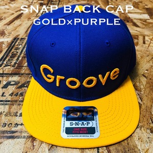 Snapback CAP(GOLD×PURPLE) Groove Logo