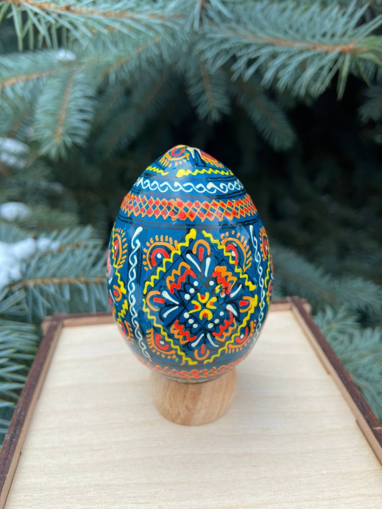 装飾用プィサンカ（イースターエッグ）with stand　コロミヤ博物館モデル - 3