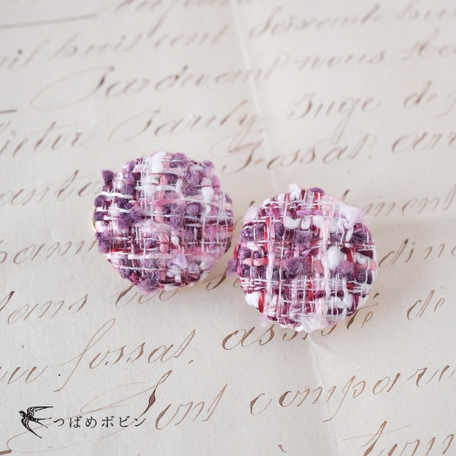 ツイードのクリップ◎WIS10_4【つばめボビンのクリップシリーズ】