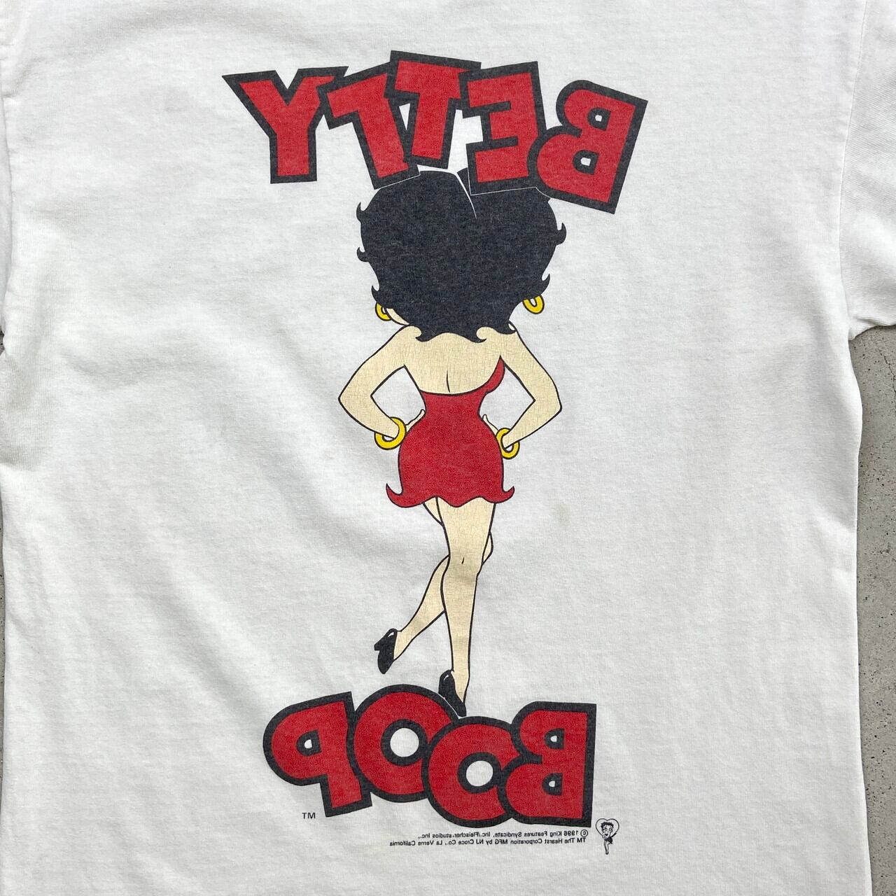 90s betty boop ベティちゃん ポロスポーツ　ヴィンテージTシャツ 90年代 BETTY BOOP ベティーちゃん キャラクター プリントTシャツ