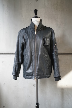 "FRENCH AIR FORCE" leather pilot jacket