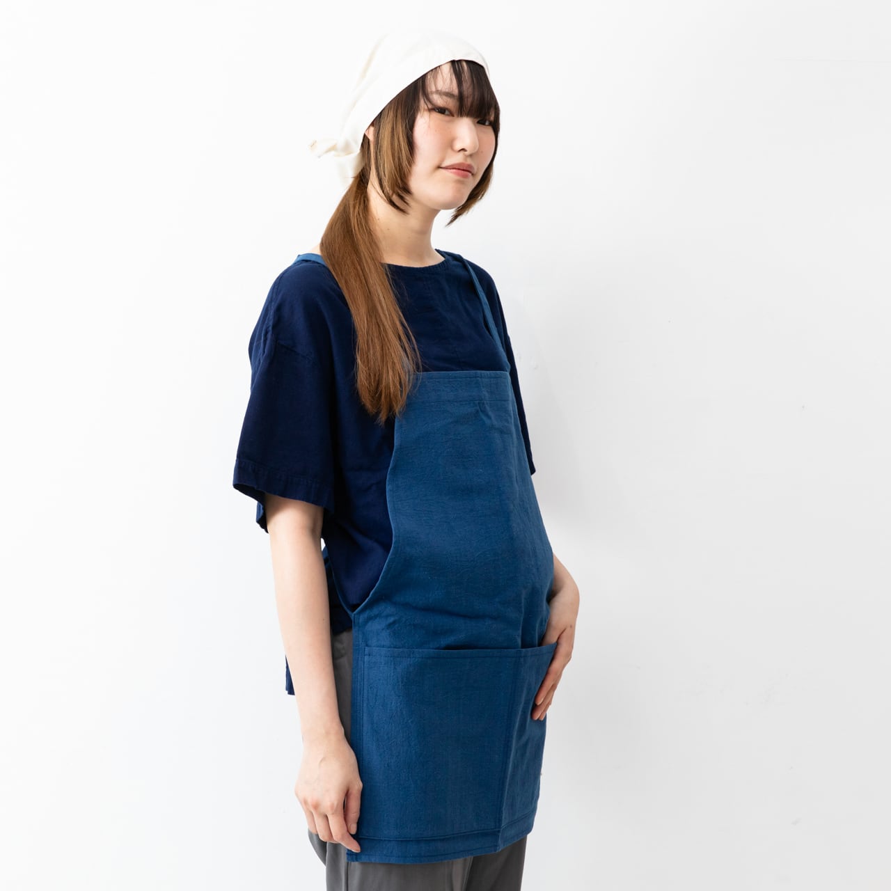 G-66 被り腹掛け 備後節織 中紺 | SAGYO - 風景をつくっていく野良着