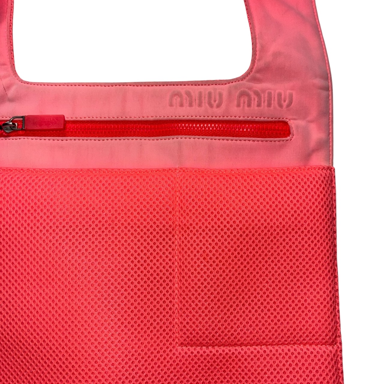 archive MIU MIU pink mesh shoulder body bag