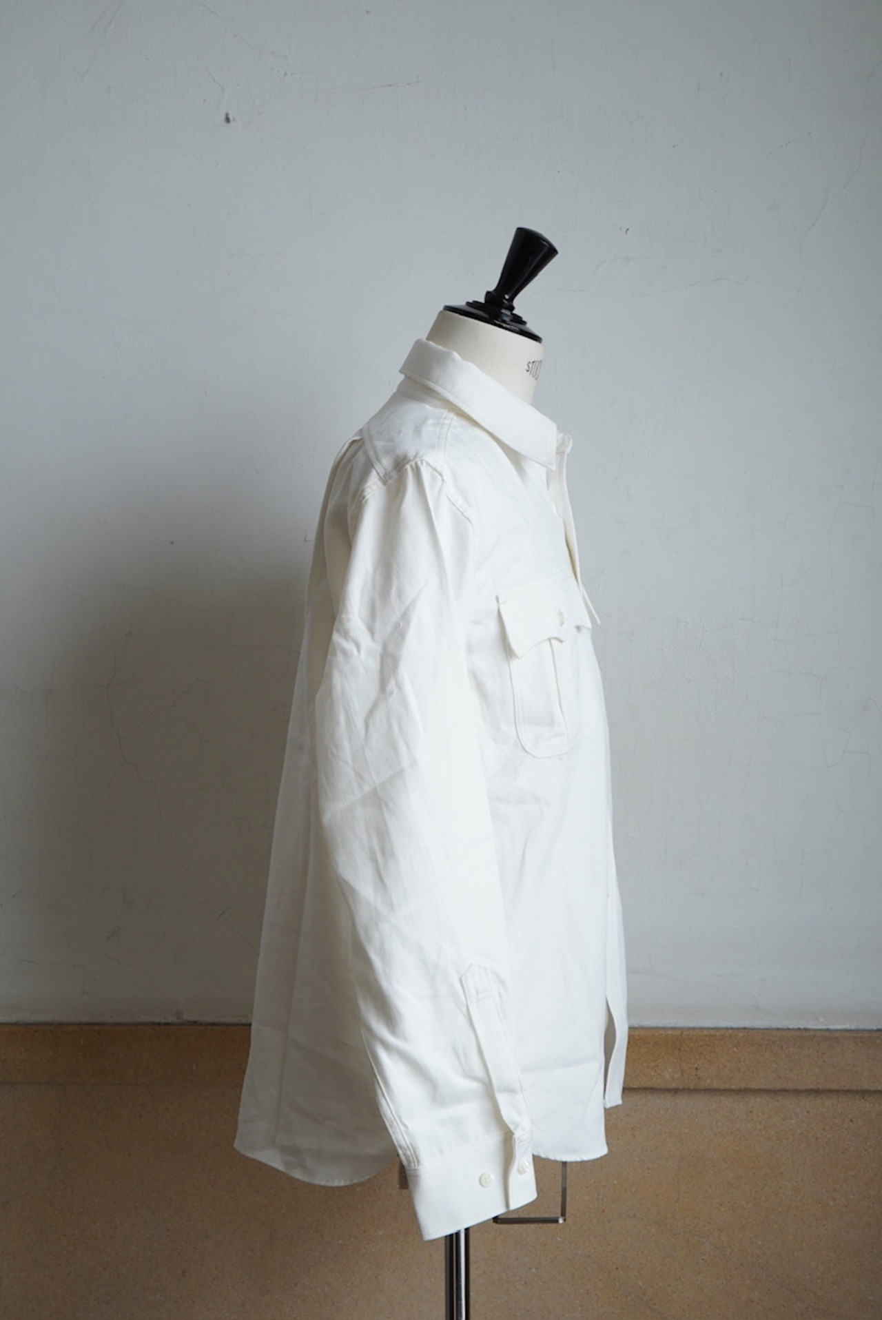 【UNION WORKS】 Work Shirt / Linen Cotton / White