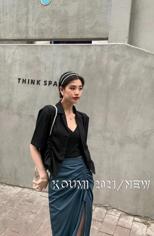 アジャスター　5部袖ジャケット　AJ42441-2032