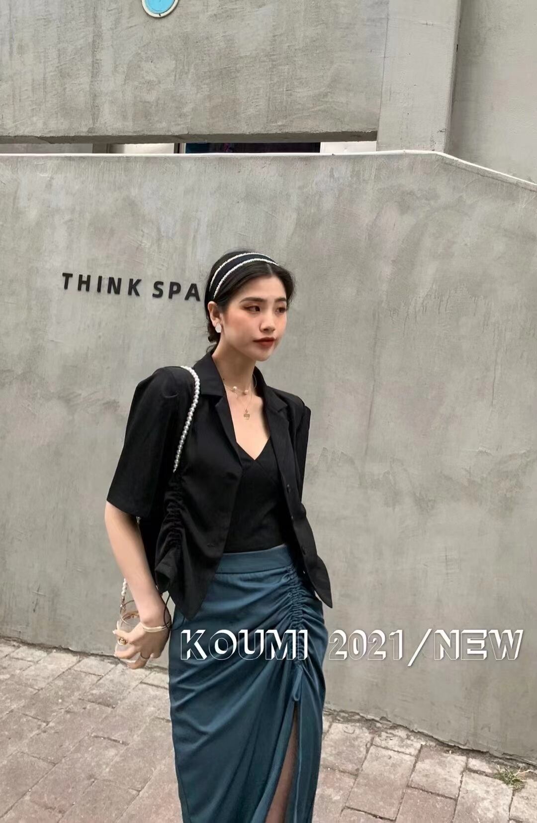 アジャスター　5部袖ジャケット　AJ42441-2032