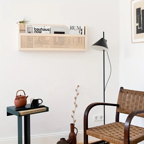 壁掛け収納棚 小物収納棚 木製 幅44cm リビング収納 キッチン収納 ヴィンテージ おしゃれ 北欧