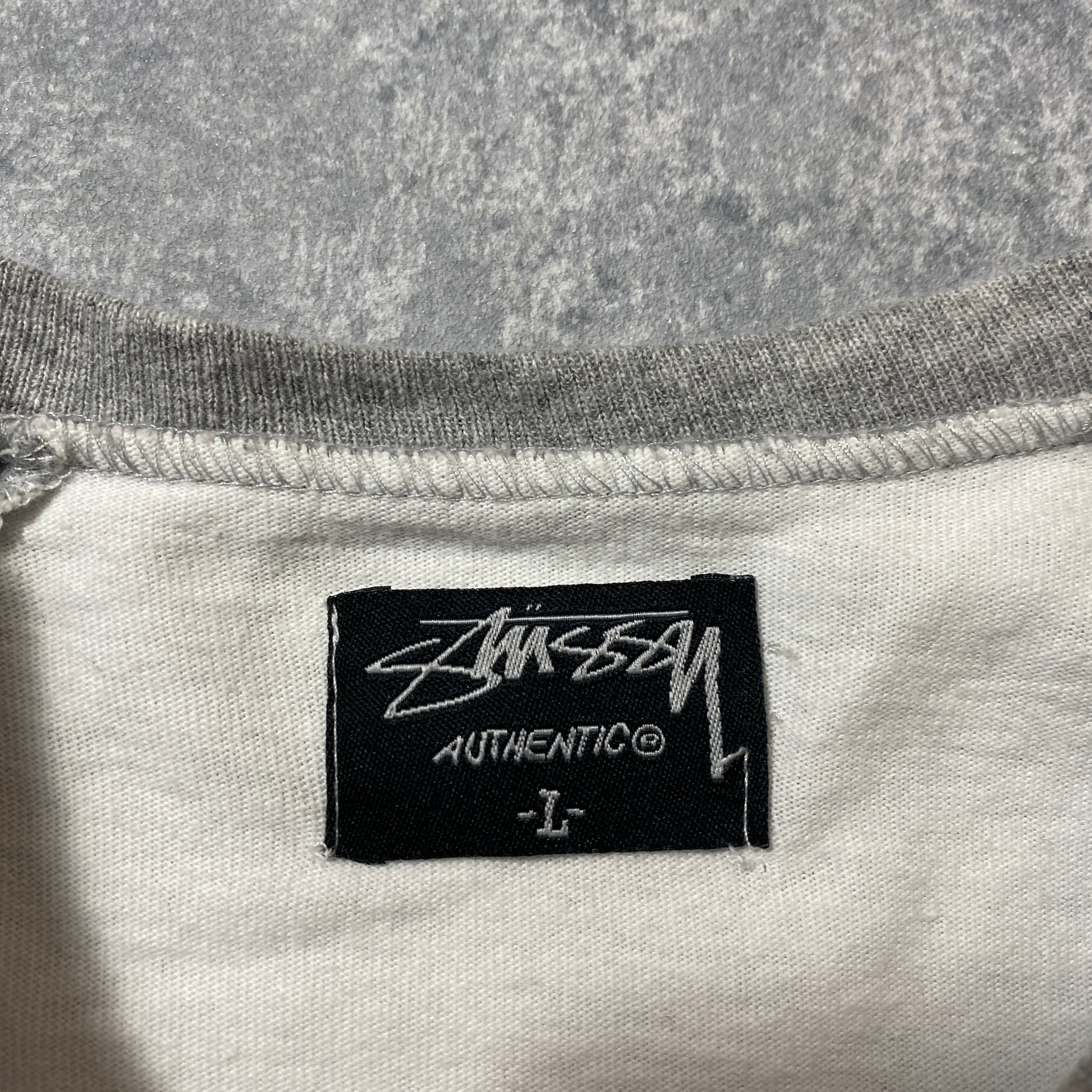 USA製】00's stussy ステューシー ショーンフォト バックプリント 七分