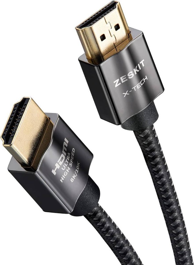 2.1 8K HDMIケーブル ウルトラハイスピード 2.5m 4K120Hz 48Gbps Ethernet 144Hz Apple TV Xbox SeriesX PS5対応