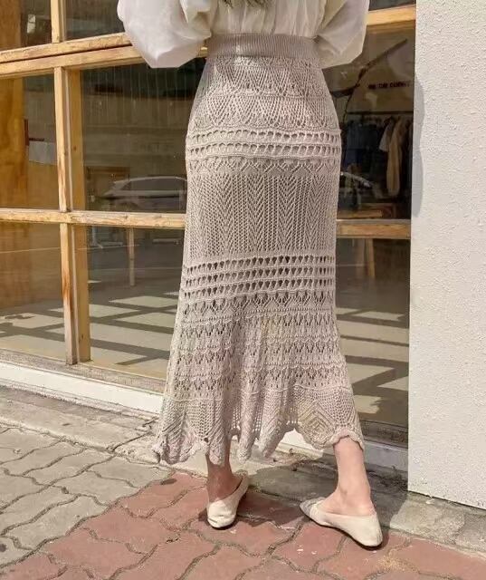 鍵編み マーメイドスカート AJ1102-D002