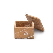 MARBLE SQUARE TRINKET BOX - Rainforest Brown marble