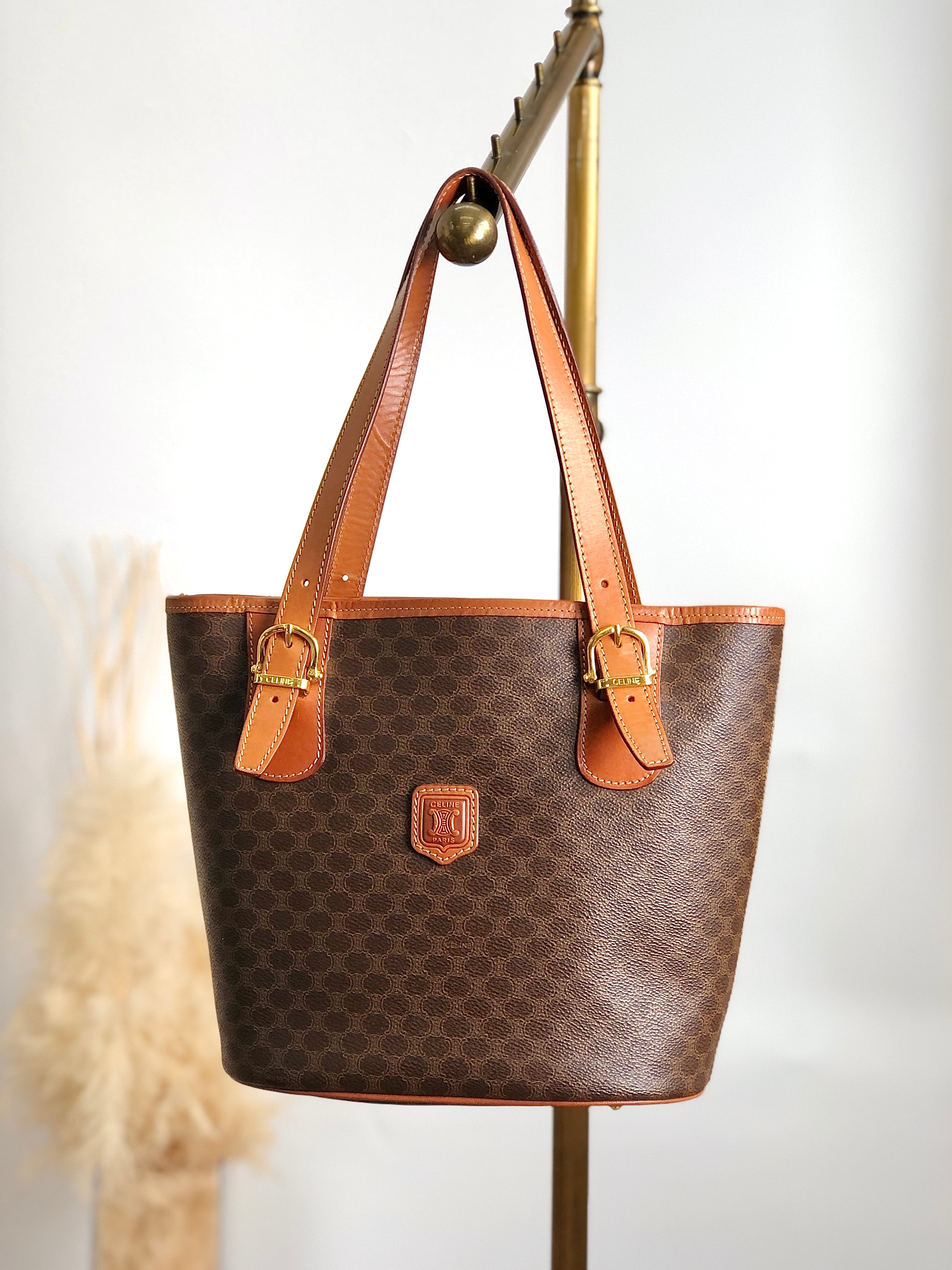 日本直送 名牌中古包 】CELINE セリーヌ マカダム トートバッグ 