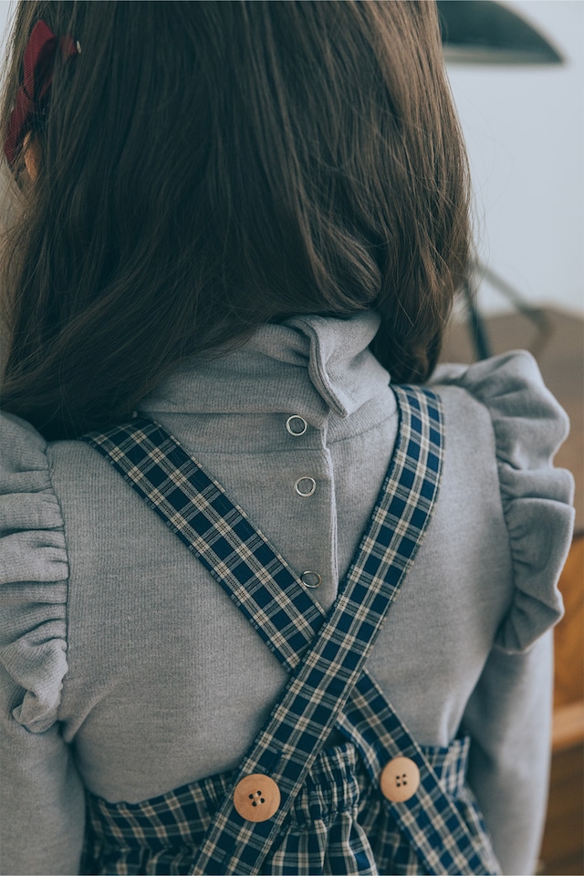 タートルネックトップス<Gray>