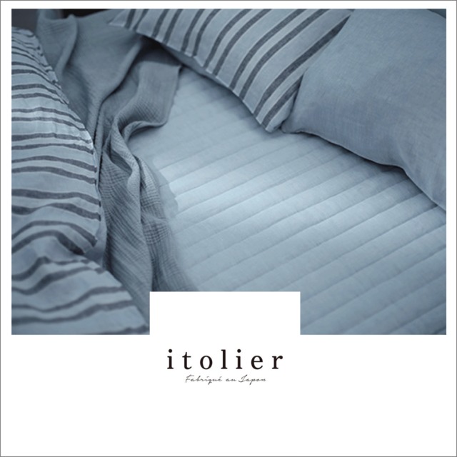 ※残り僅か　先染めヨーロッパリネン敷パッド  『 itolier 』<SL>