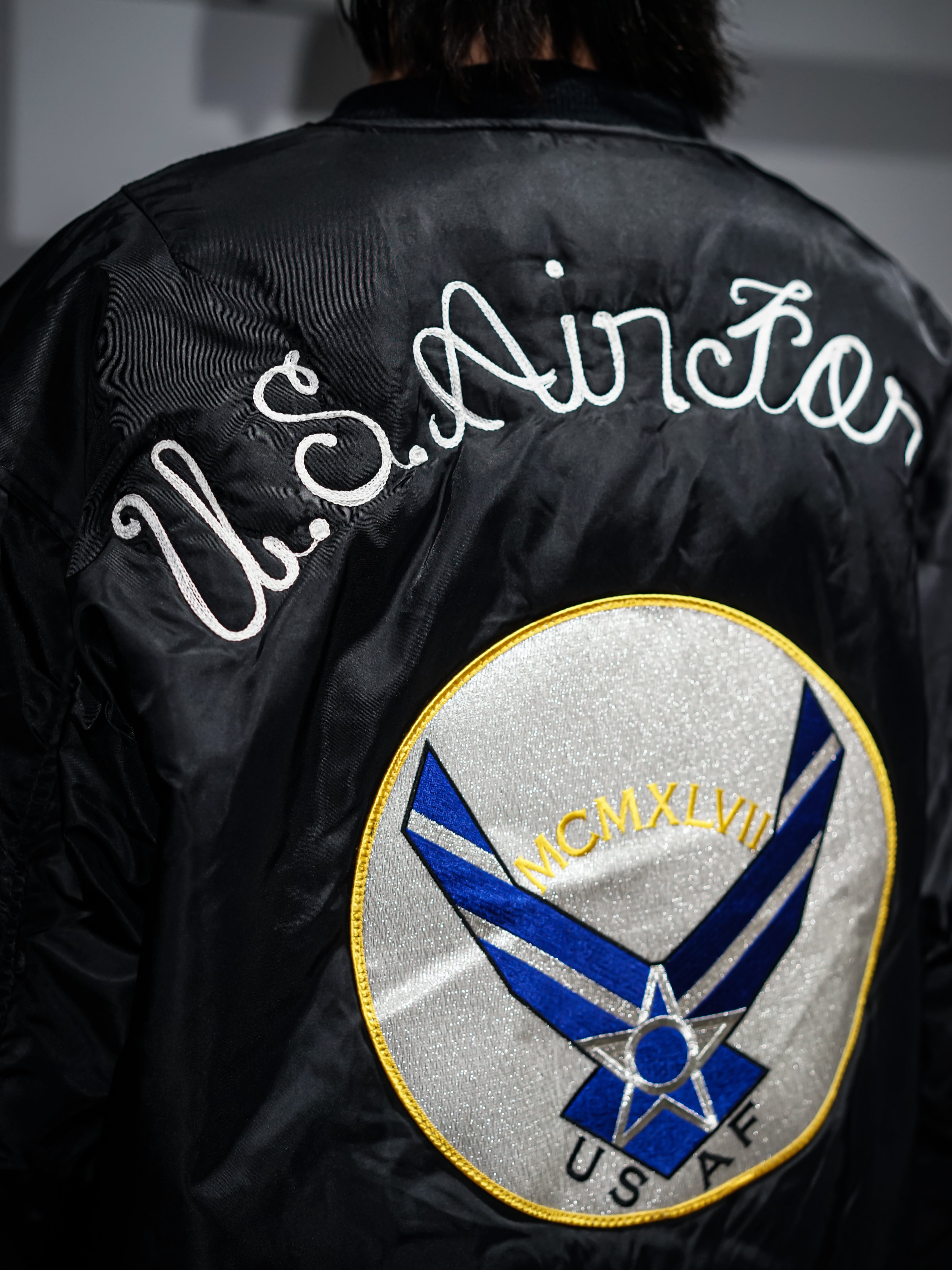 add (C) vintage】U.S. Air Force MA-1 Shaped Flight Jacket | Caka