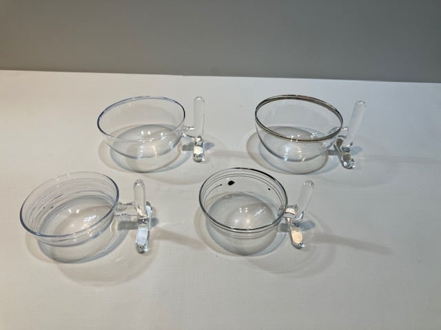 ④-5 最初で最後かな 貴重な食器セット(丸底自立式食器) 耐熱ガラス製 KOZO=K3