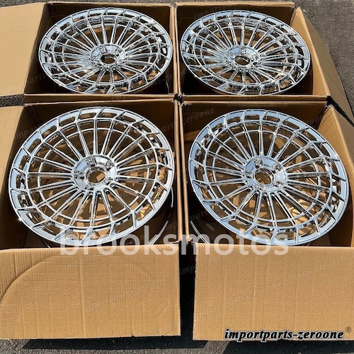 20インチ新品クロームホイールマセラティ ギブリ 20x8.5 20x10.5 4 本セット LI-1395