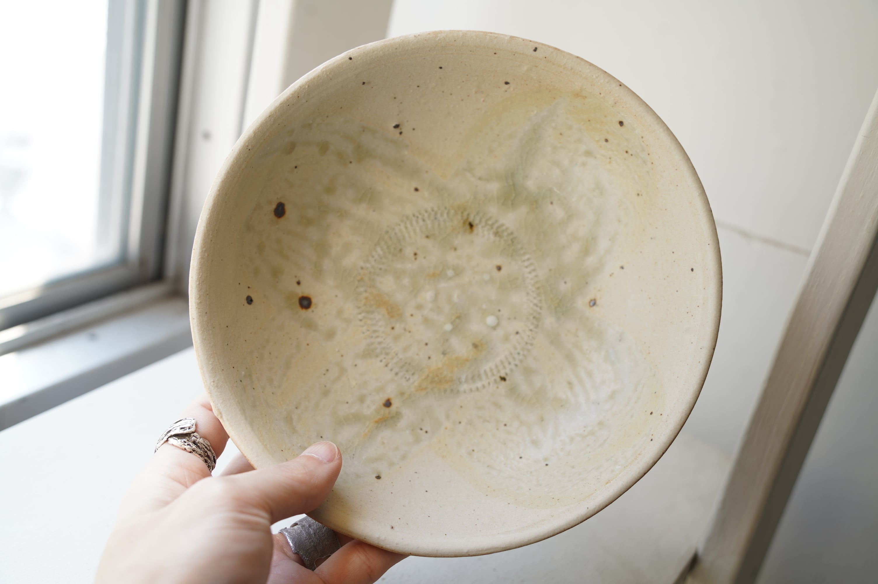 50 溶化白化粧 六寸鉢 中根楽 4