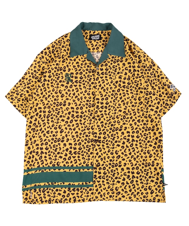 【RCGC】LEOPARD SWITCHING OPEN COLLAR SHIRTS［RGS002］