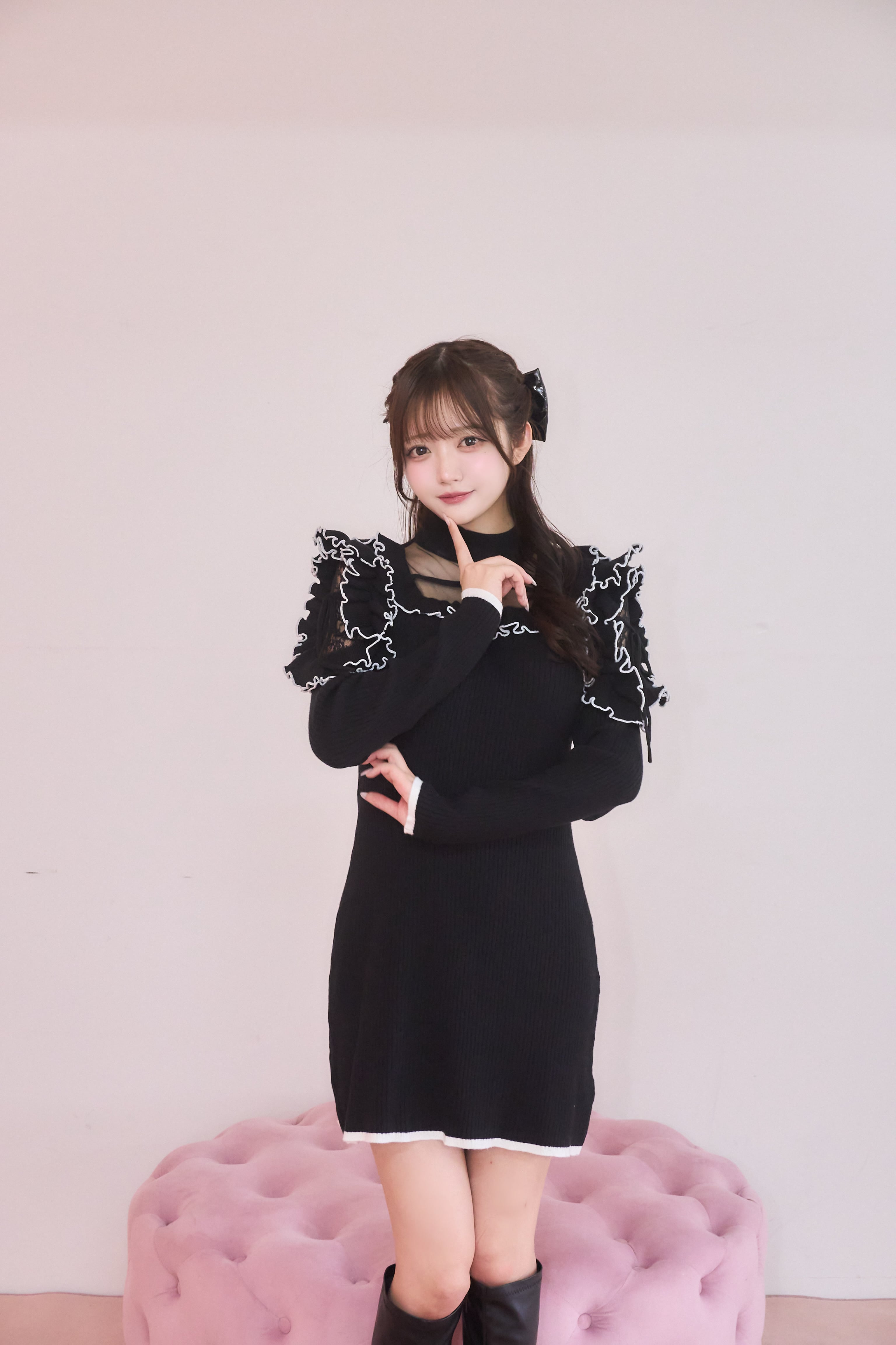 きらきらショルダーフリルワンピース | meltie