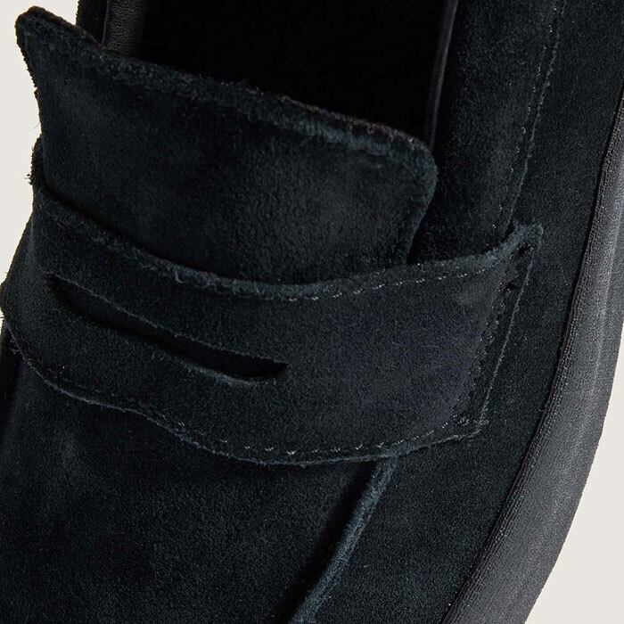 VANS skate loafer BLACK/BLACK バンズ スニーカー ローファー