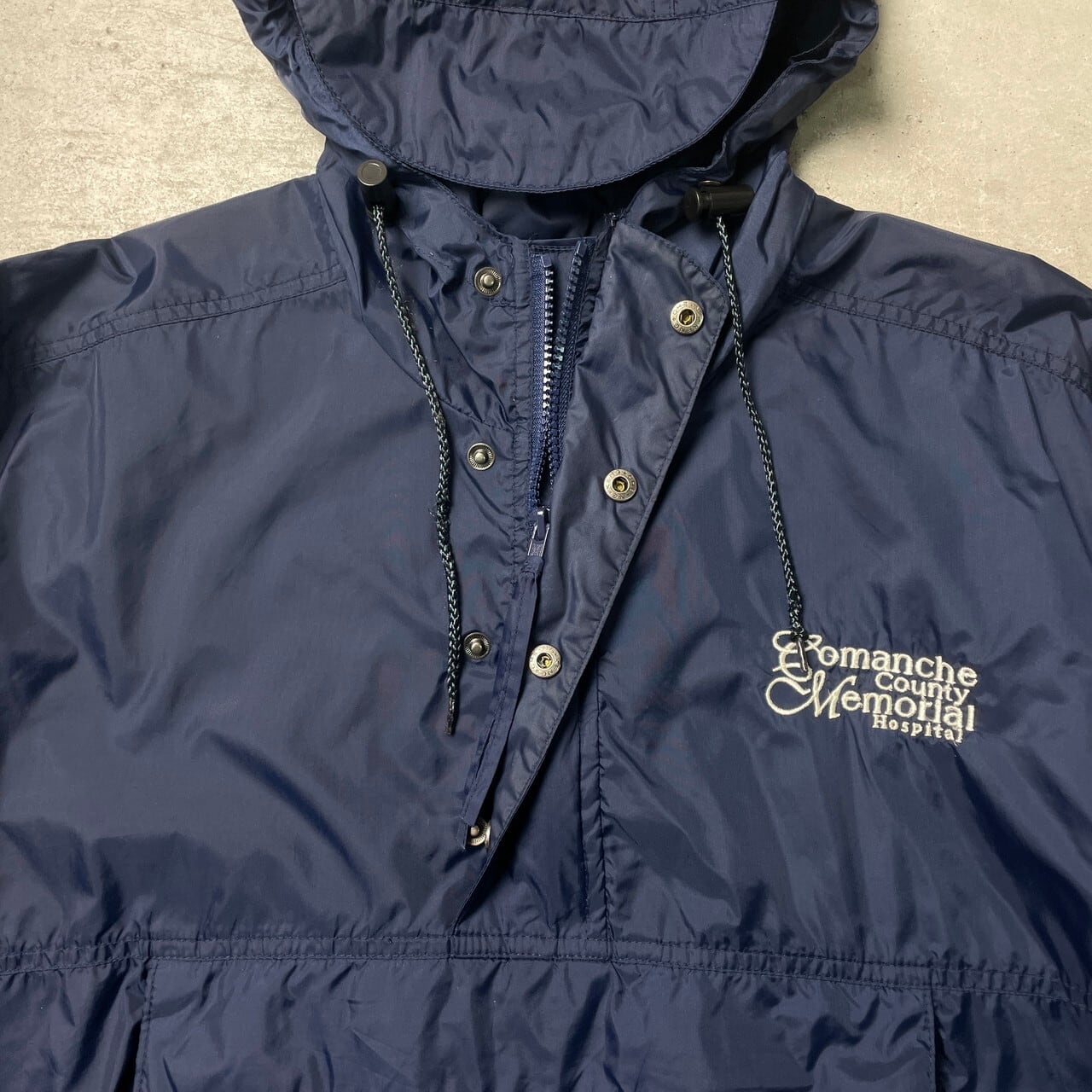 TRI MOUNTAIN ナイロンアノラックパーカー 企業ロゴ刺繍 パッカブル