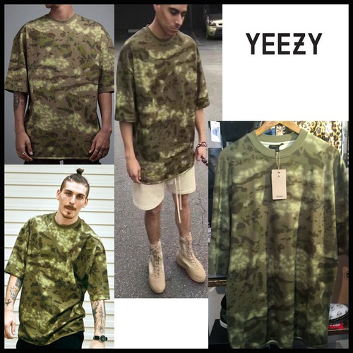 Yeezy season3  オ－バーサイズ 迷彩 カモ Tシャツ