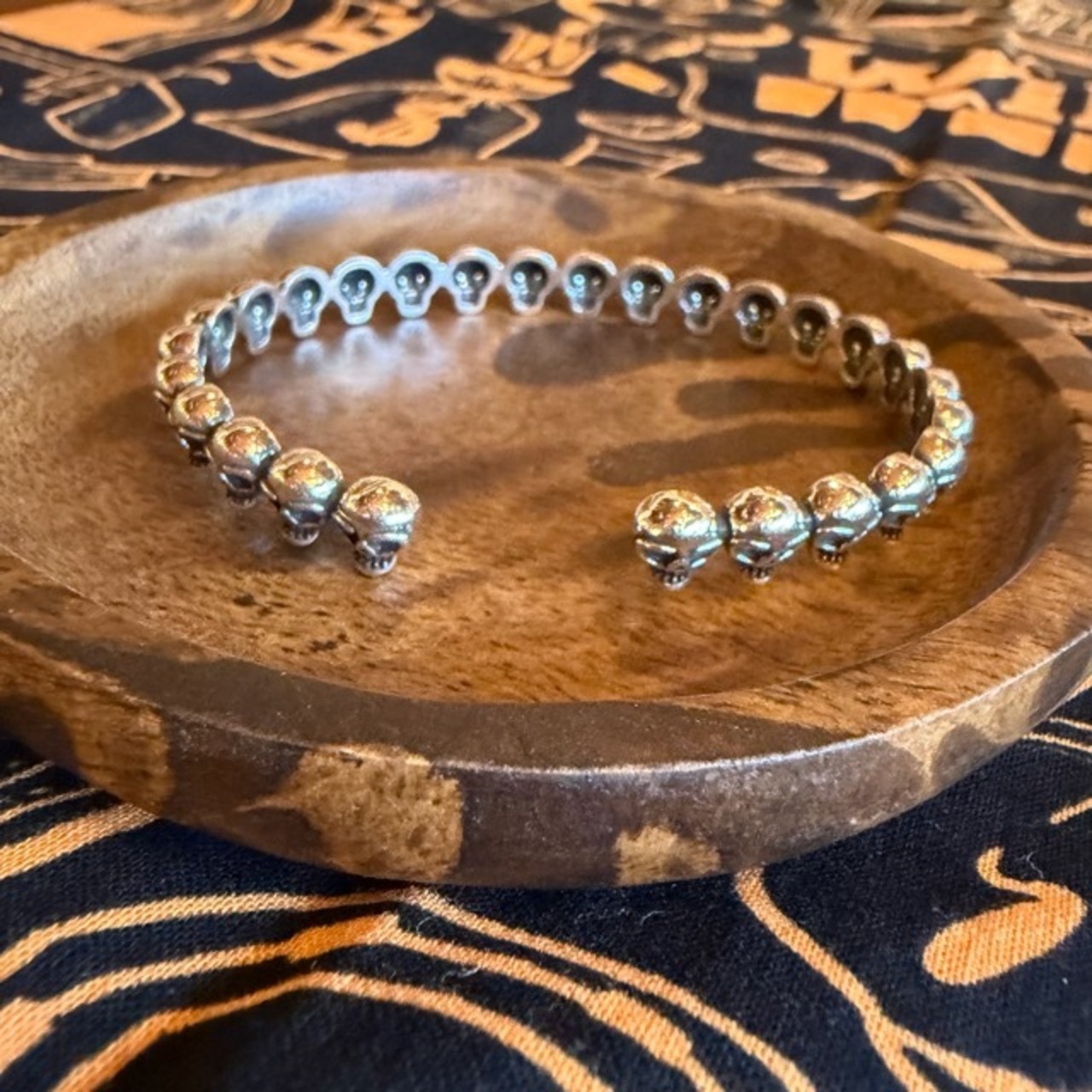 TOPANGA Jewelry　Silver Skull Bangle　シルバースカルバングル　ブレスレット　シルバーバングル　　バングル　スカル　骸骨　Bangle 　S925