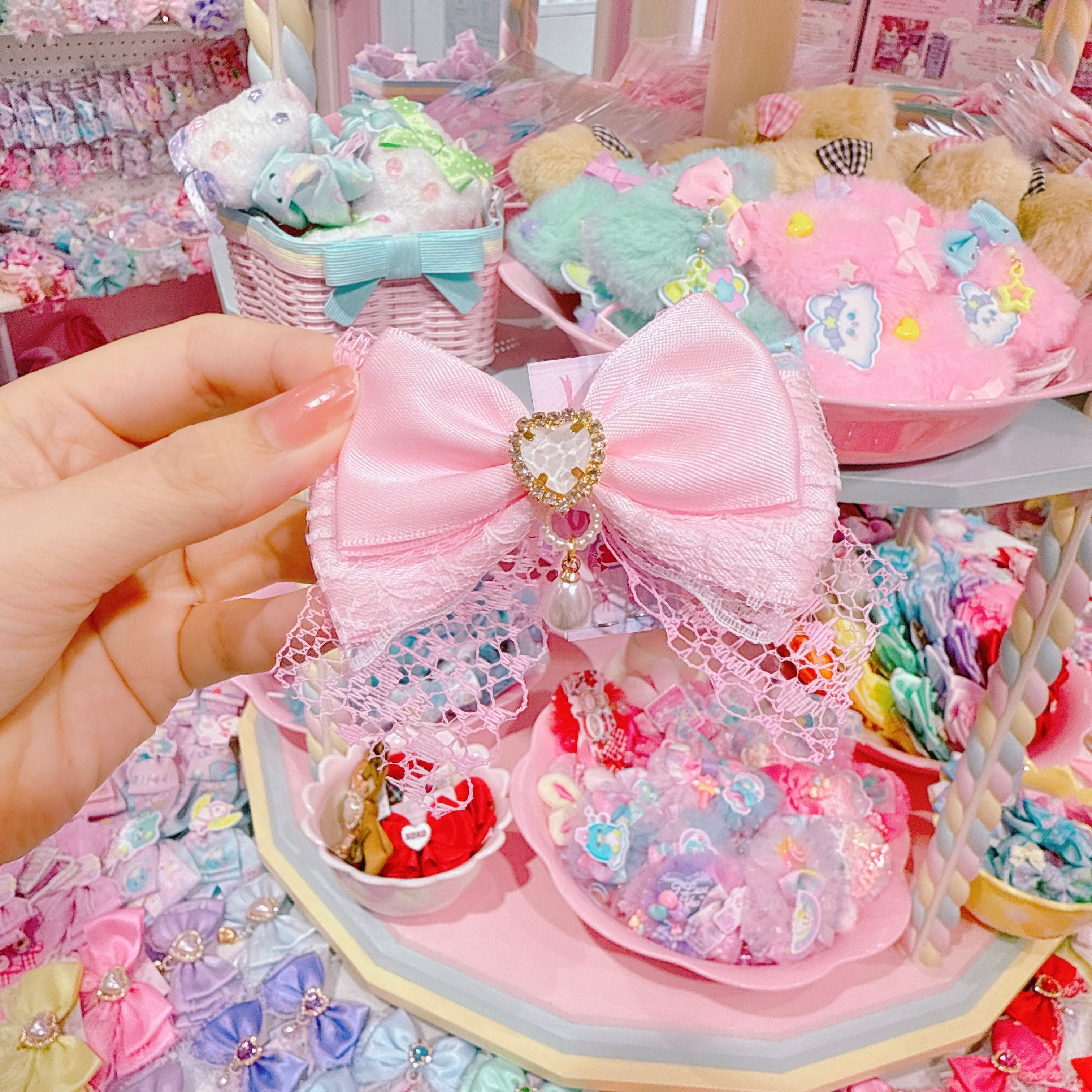 【F7】47-119推し色ヘアクリップ