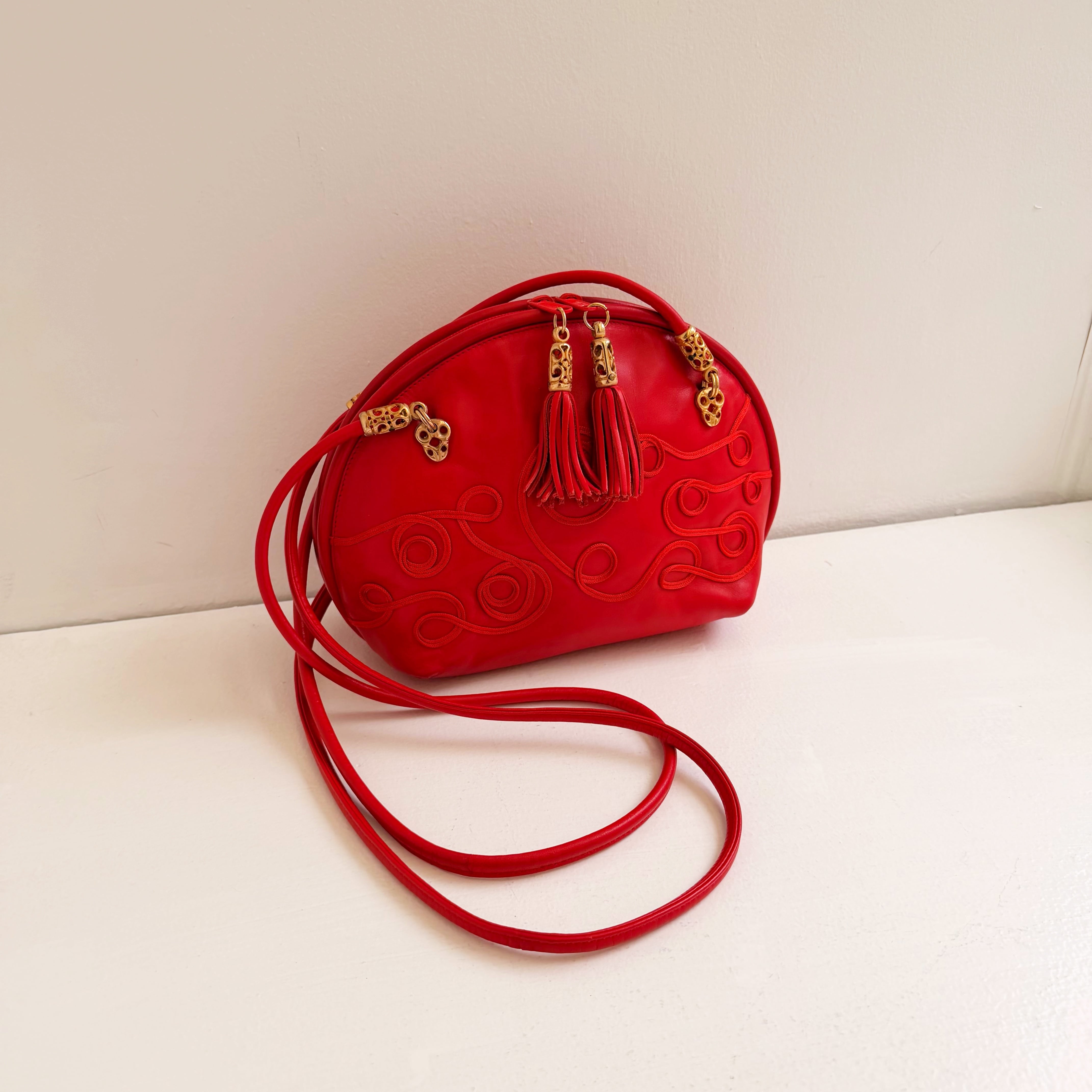 Courreges leather boston bag | TOKYO LAMPOON online shop