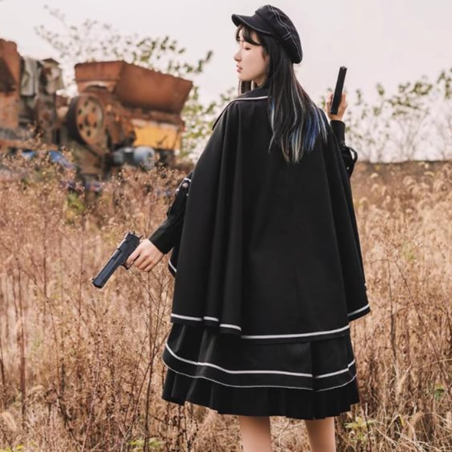 ゴスロリ通販 With U ファッション ロリータ ミリロリ 軍服 マント