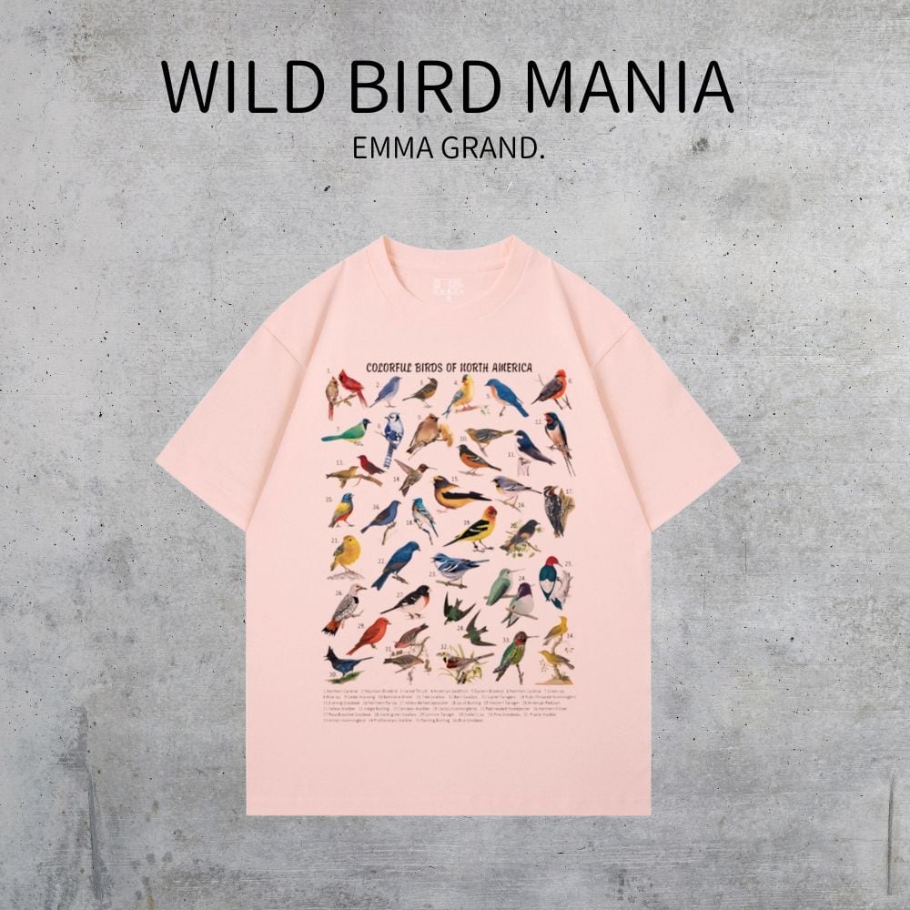  × Farm Company 鳥柄　Tシャツ 北アメリカにいる野鳥マニアTシャツ E00590 | EMMA GRAND