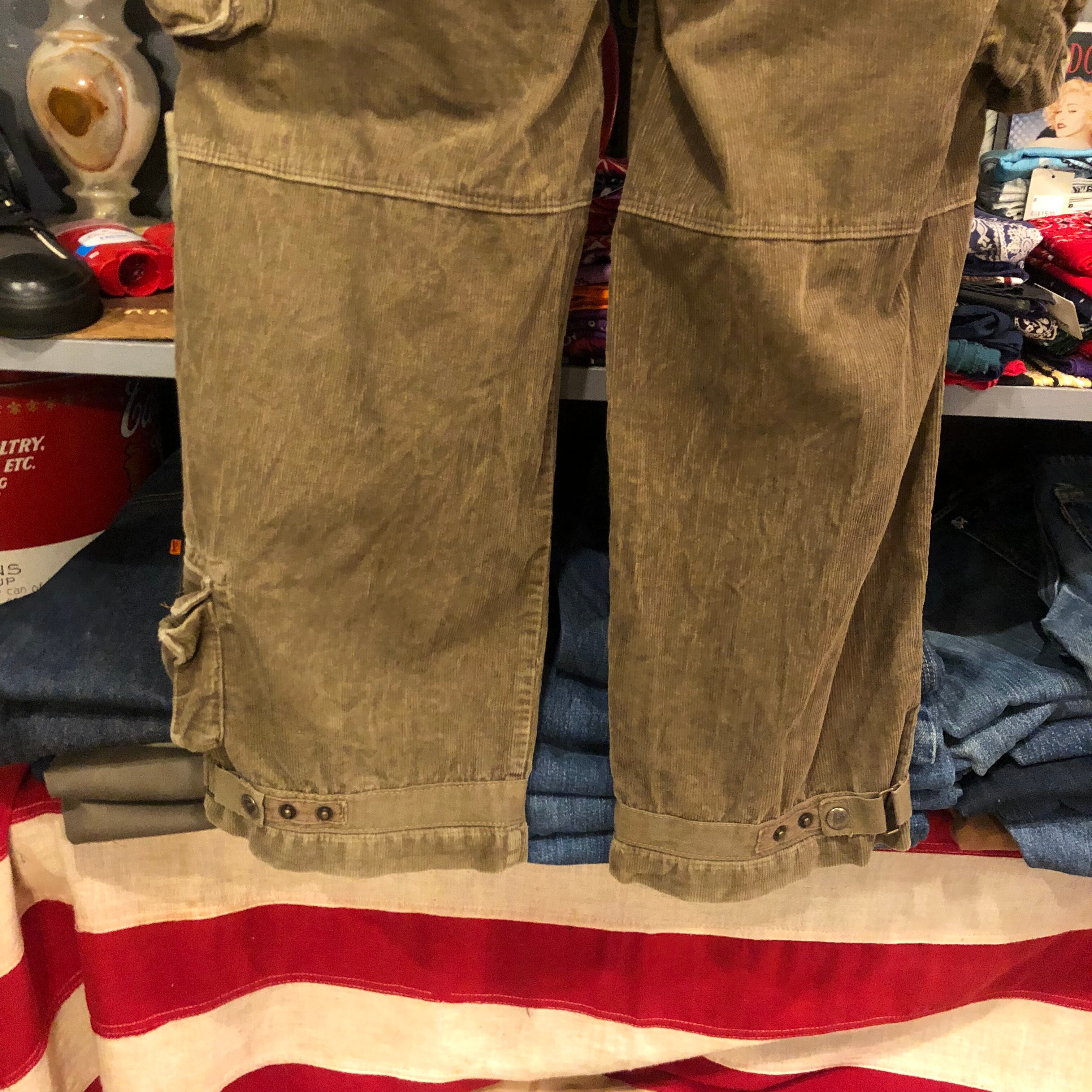 90s Ralph Lauren カーゴパンツ ブラウンカーキ 90s polo Ralph Lauren military sampling cargo pants “36×32