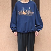 humor deer print sweat